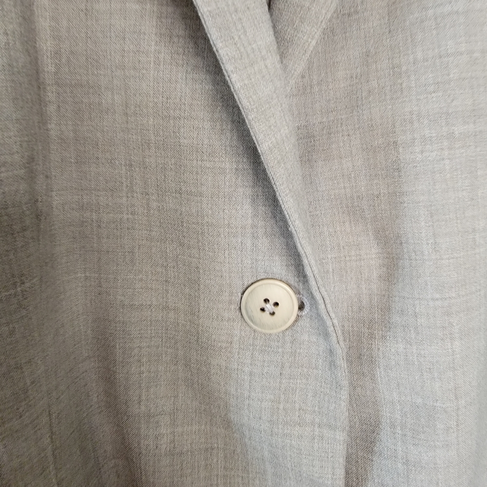 Lands' End Tan Blazer Suit Jacket Career Size 10P Uniform Coat 2 button - Picture 3 of 8